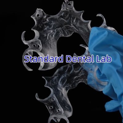 Clear framework Acrylic Metal Partial Denture Frameworks High Esthetics China dental lab